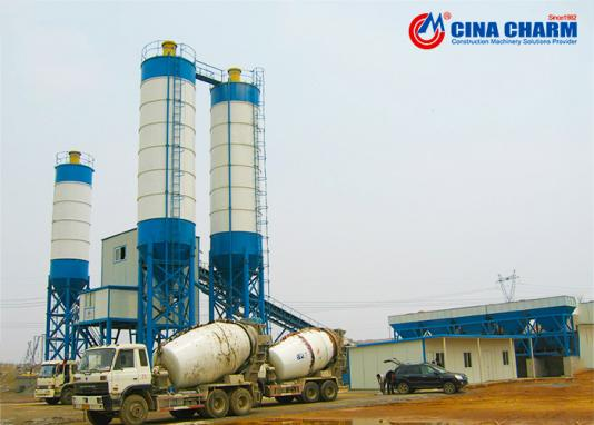 HZS180 concrete batching plant